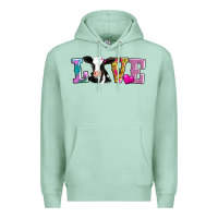 Seafoam love with cow Premium Hoodie - AdoDesignShop
