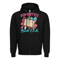 Black romantasy book club Zipper Hoodie - MaliasSmallBusiness