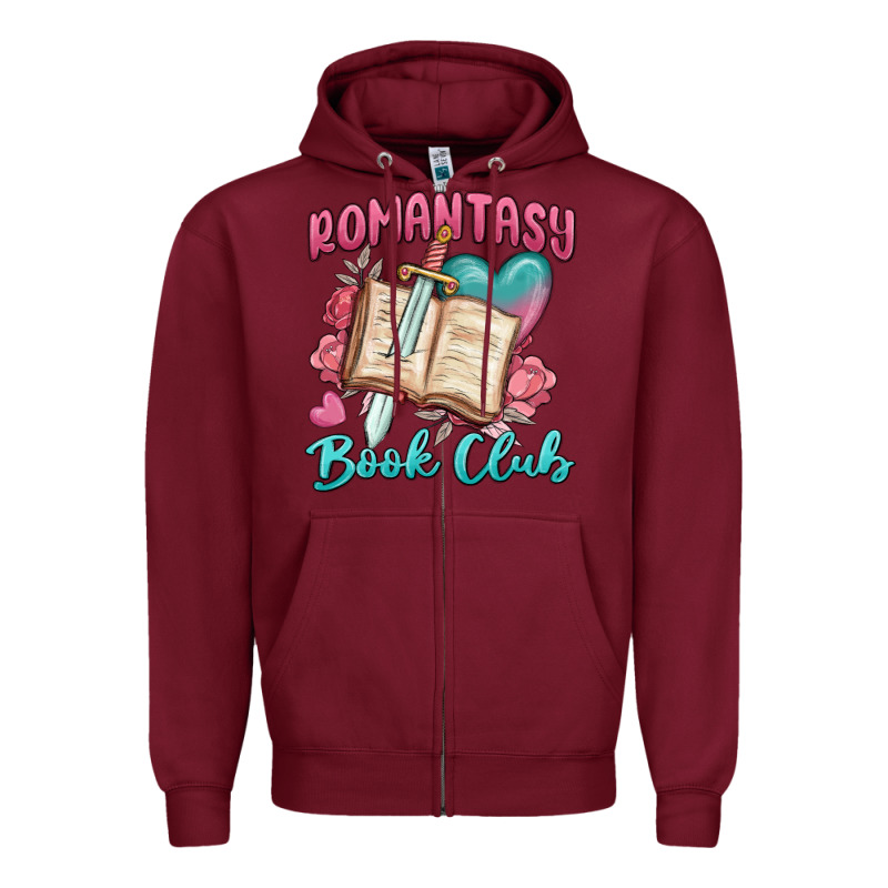 Romantasy Book Club Zipper Hoodie by MaliasSmallBusiness | Teevron