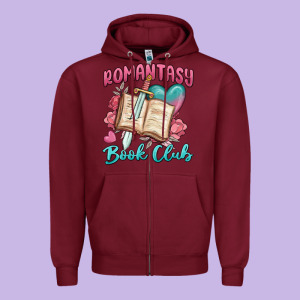 Romantasy Book Club Zipper Hoodie Designed By Maliassmallbusiness