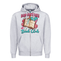 Heather Grey romantasy book club Zipper Hoodie - MaliasSmallBusiness