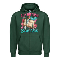 Sports Green romantasy book club Zipper Hoodie - MaliasSmallBusiness
