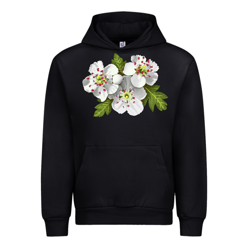 Hawthorn Flower Illustrations Urban Hoodie by LillyAllenDesigns | Teevron