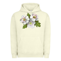 Pigment Pistachio Hawthorn Flower Illustrations Urban Hoodie - LillyAllenDesigns