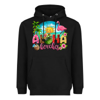 Black aloha beaches Heavyweight Hoodie - texasbilliewilder