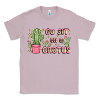 Lilac go sit on a cactus Classic Tee - MaliasSmallBusiness