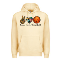 Pina Colada peace love basketball Premium Hoodie - Artiststas