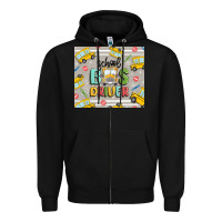 Black school bus driver Zipper Hoodie - MaliasSmallBusiness