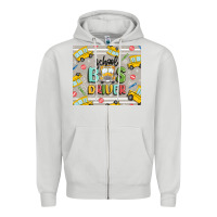 Dove Grey school bus driver Zipper Hoodie - MaliasSmallBusiness