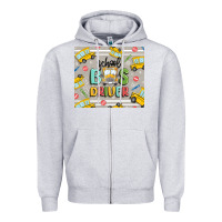 Heather Grey school bus driver Zipper Hoodie - MaliasSmallBusiness