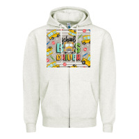 Oatmeal Heather school bus driver Zipper Hoodie - MaliasSmallBusiness