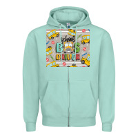 Seafoam school bus driver Zipper Hoodie - MaliasSmallBusiness