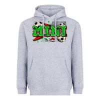 Heather Grey mini soccer Heavyweight Hoodie - Zillion Design Studio