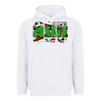 White mini soccer Heavyweight Hoodie - Zillion Design Studio