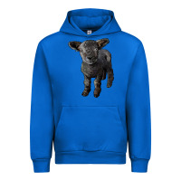 Cobalt southdown baby sheep Urban Hoodie - LillyAllenDesigns