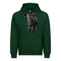 Forest Green southdown baby sheep Urban Hoodie - LillyAllenDesigns