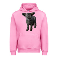 Fuchsia Pink southdown baby sheep Urban Hoodie - LillyAllenDesigns