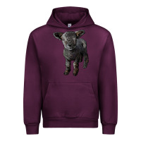 Mauve Wine southdown baby sheep Urban Hoodie - LillyAllenDesigns
