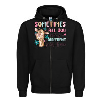 Black sometimes all you need is a different point of  vi Zipper Hoodie - MaliasSmallBusiness