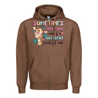 Chestnut sometimes all you need is a different point of  vi Zipper Hoodie - MaliasSmallBusiness