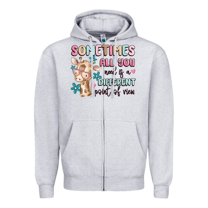 Sometimes All You Need Is A Different Point Of  Vi Zipper Hoodie by MaliasSmallBusiness | Teevron