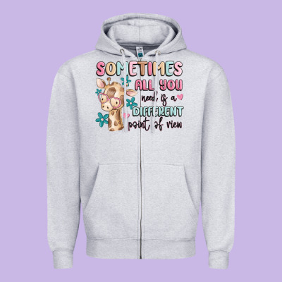 Zipper Hoodie sometimes all you need is a different point of  vi