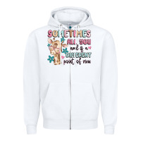 White sometimes all you need is a different point of  vi Zipper Hoodie - MaliasSmallBusiness
