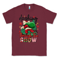 Burgundy dashing through the snow Classic Tee - MaliasSmallBusiness
