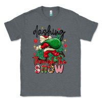 Charcoal Heather dashing through the snow Classic Tee - MaliasSmallBusiness