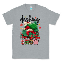 Heather Grey dashing through the snow Classic Tee - MaliasSmallBusiness