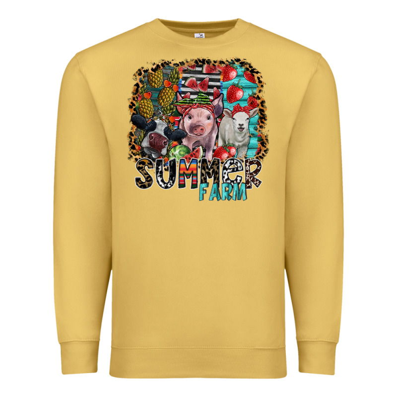 Summer Farm Premium Sweatshirt by SublimationCraftShop | Teevron