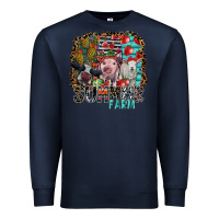 Navy summer farm Premium Sweatshirt - SublimationCraftShop