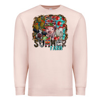 Pale Pink summer farm Premium Sweatshirt - SublimationCraftShop