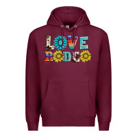 Burgundy love rodeo Premium Hoodie - AdoDesignShop