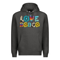 Charcoal Heather love rodeo Premium Hoodie - AdoDesignShop
