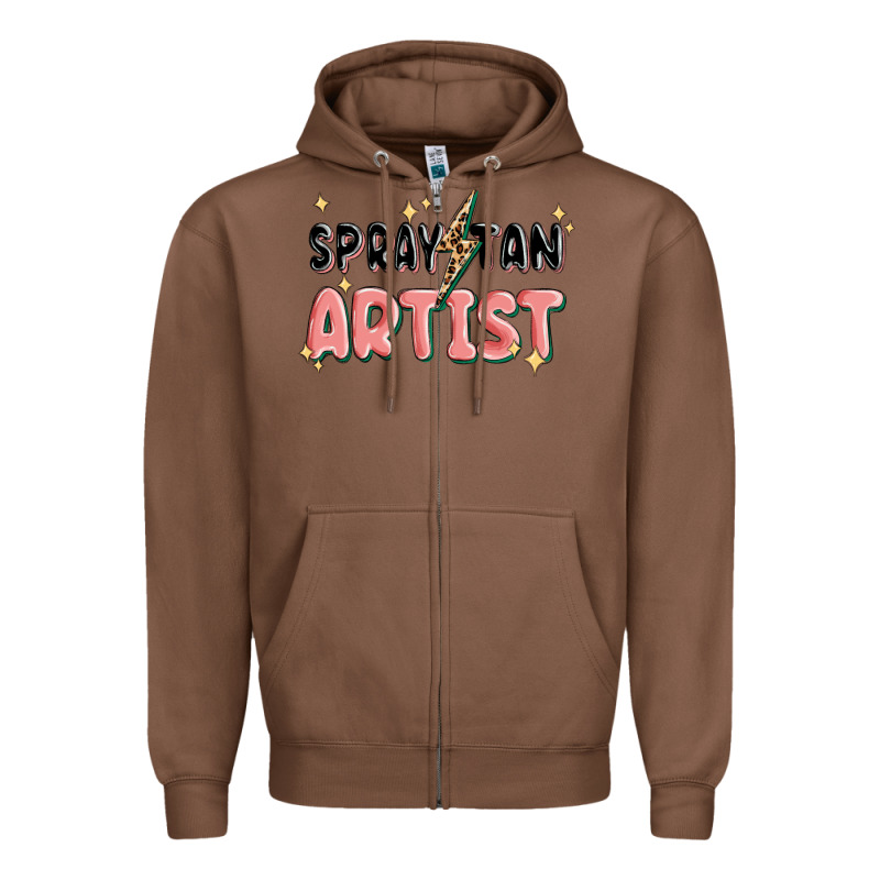 Spray Tan Artist Zipper Hoodie by MaliasSmallBusiness | Teevron