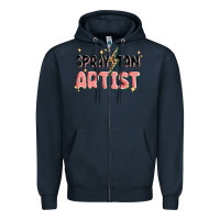 Navy spray tan artist Zipper Hoodie - MaliasSmallBusiness