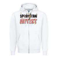 White spray tan artist Zipper Hoodie - MaliasSmallBusiness