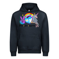 Navy peace love unicorn Urban Hoodie - LillyAllenDesigns
