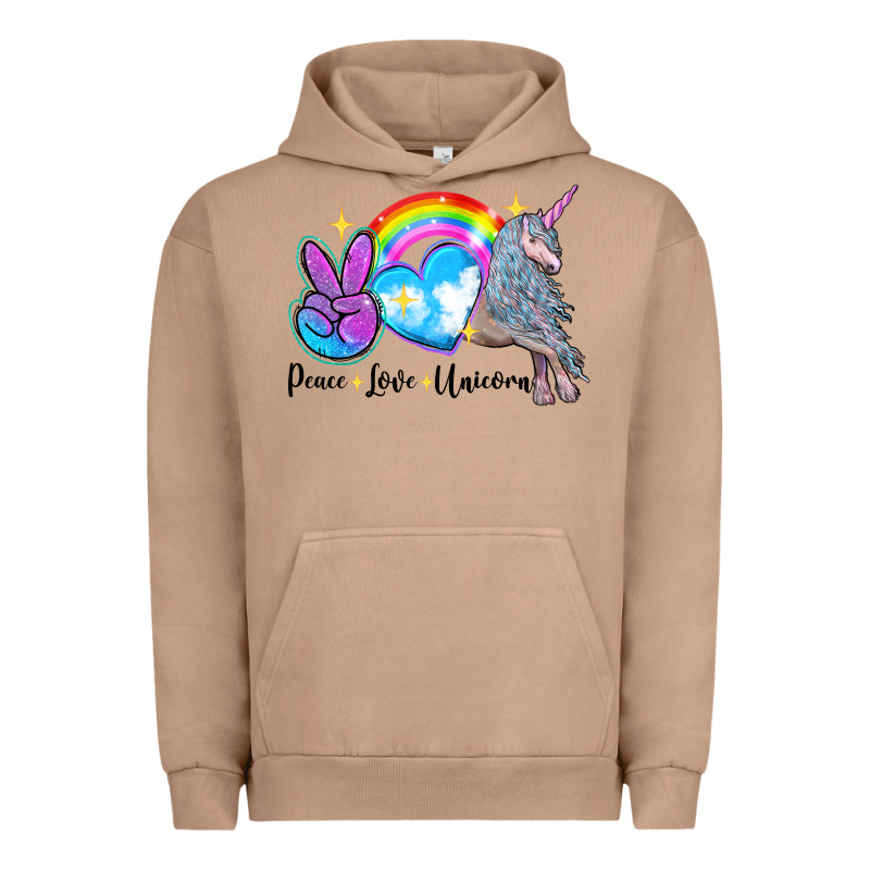 Peace Love Unicorn Urban Hoodie by LillyAllenDesigns | Teevron