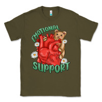 Army Green emotional support Classic Tee - MaliasSmallBusiness