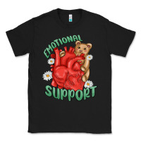 Black emotional support Classic Tee - MaliasSmallBusiness
