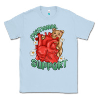 Dusty Blue emotional support Classic Tee - MaliasSmallBusiness