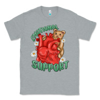 Heather Grey emotional support Classic Tee - MaliasSmallBusiness