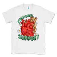 White emotional support Classic Tee - MaliasSmallBusiness