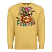 Antique Gold howdy pumpkin Premium Sweatshirt - CowhideDigitalArt