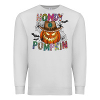 Dove Grey howdy pumpkin Premium Sweatshirt - CowhideDigitalArt