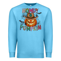 Ocean Blue howdy pumpkin Premium Sweatshirt - CowhideDigitalArt