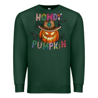 Sports Green howdy pumpkin Premium Sweatshirt - CowhideDigitalArt