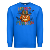 True Royal howdy pumpkin Premium Sweatshirt - CowhideDigitalArt